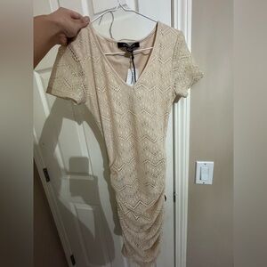 Cream Crochet/Lace Midi Dress